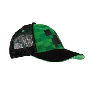 Minecraft Creeper Face Mesh Comfort Youth Hat